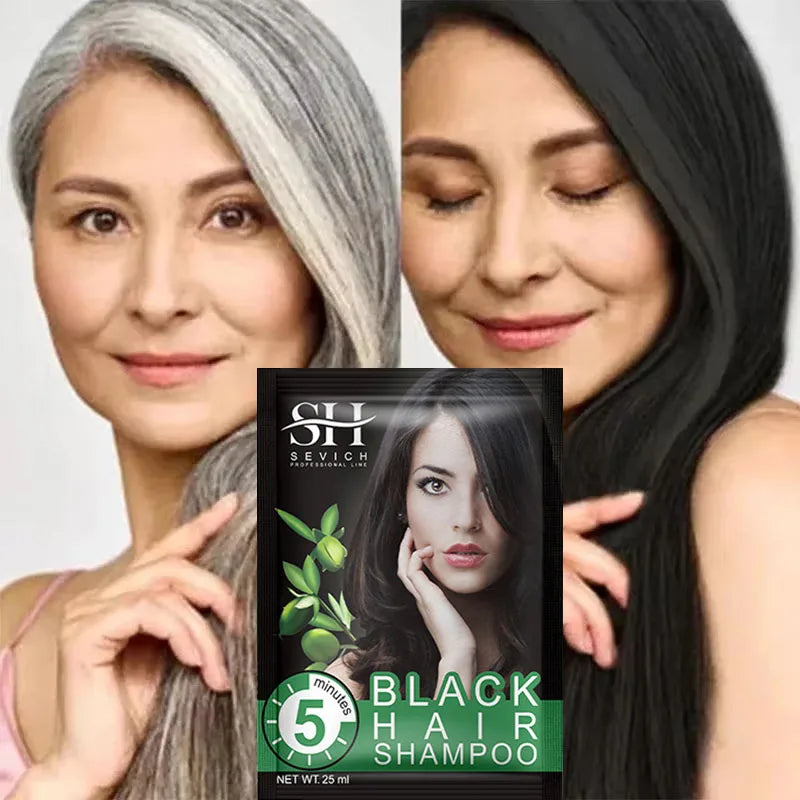 Instant Black Hair Shampoo (5-Min Gray Cover)