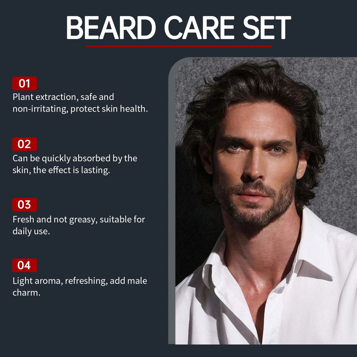 East Moon Beard Care Set for Men | Nourishing Beard Growth & Repair Kit