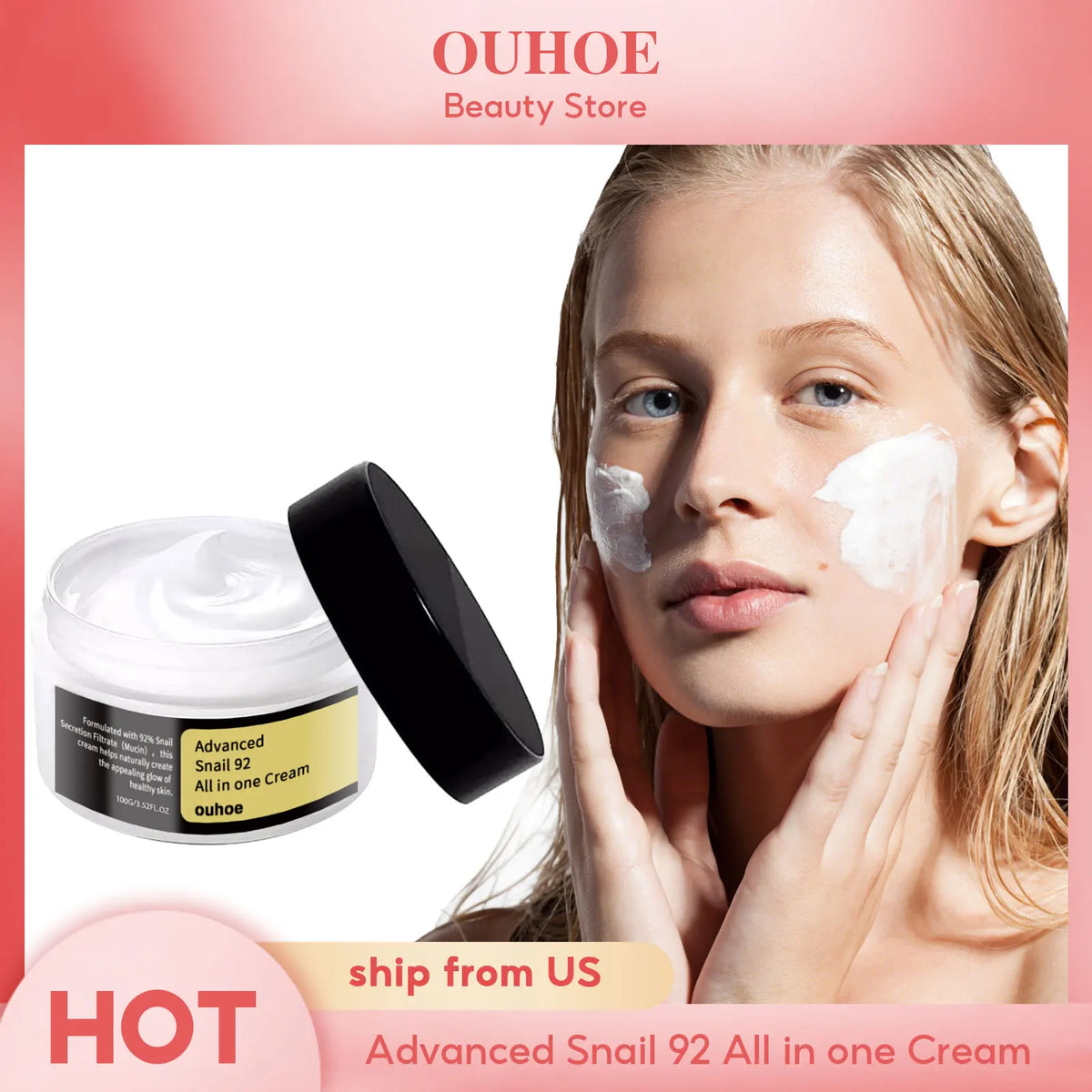 OUHOE Advanced Snail 92 All-In-One Cream (100g)