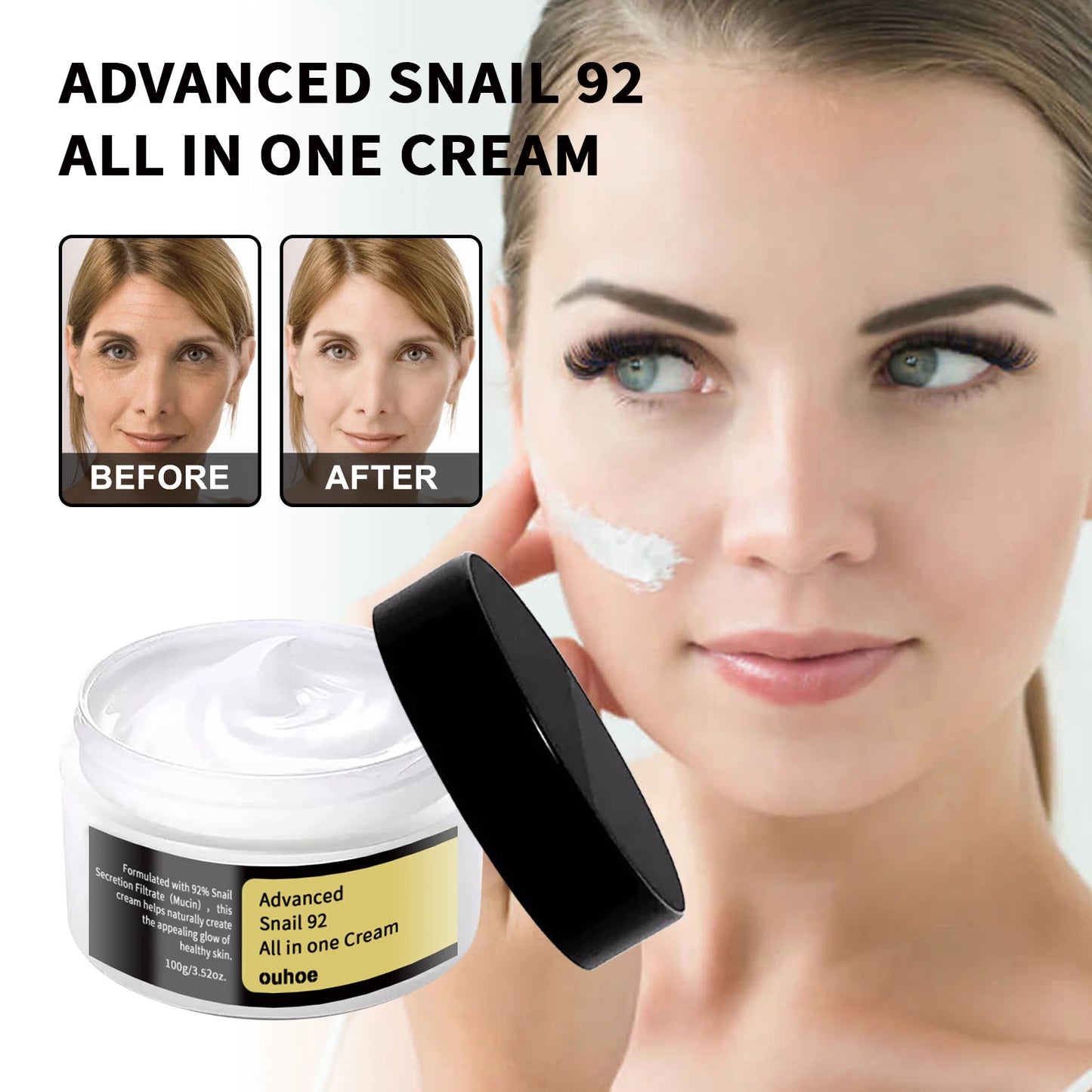 OUHOE Advanced Snail 92 All-In-One Cream (100g)