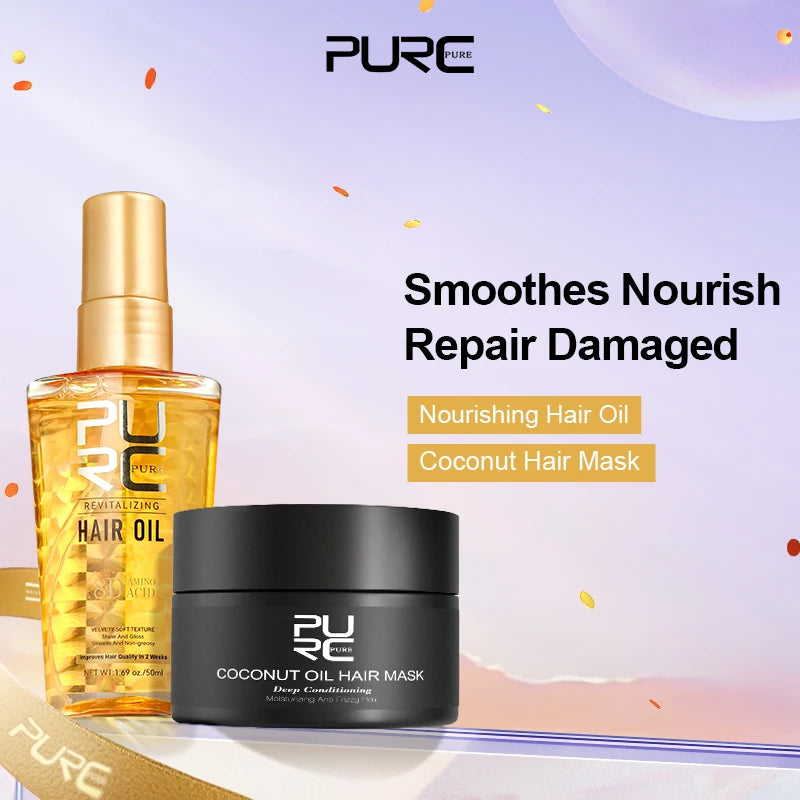 PURC Argan Oil & Coconut Hair Repair Set