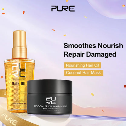 PURC Argan Oil & Coconut Hair Repair Set