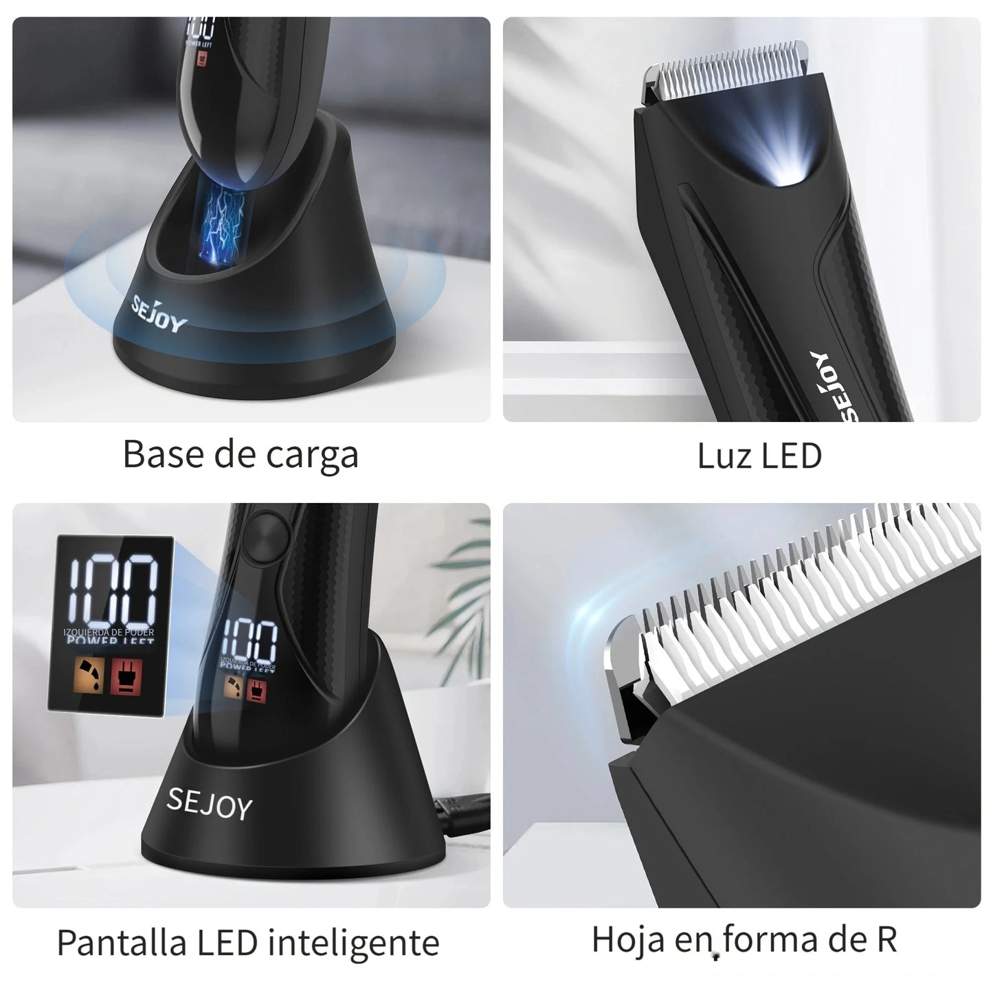 Sejoy 6006 Electric Body & Hair Trimmer – Rechargeable Grooming Clipper