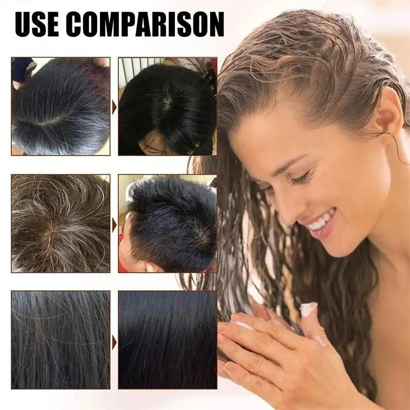 Instant Black Hair Shampoo (5-Min Gray Cover)