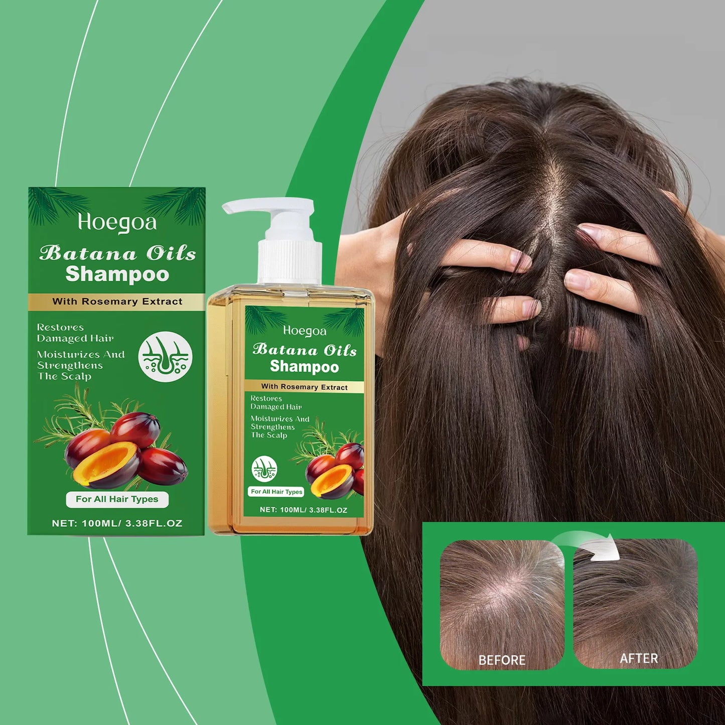 Batana Rosemary Oil Control & Hair Growth Shampoo