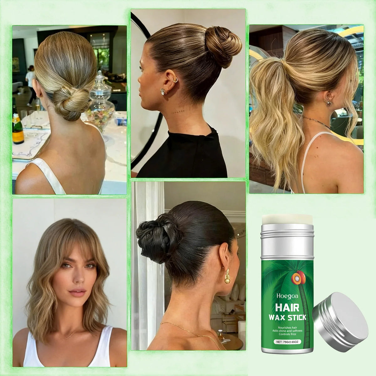 Hoegoa Coconut Hair Wax Stick