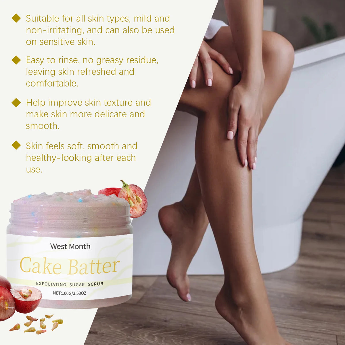 Gentle Exfoliating Scrub, Daily Face & Body Care