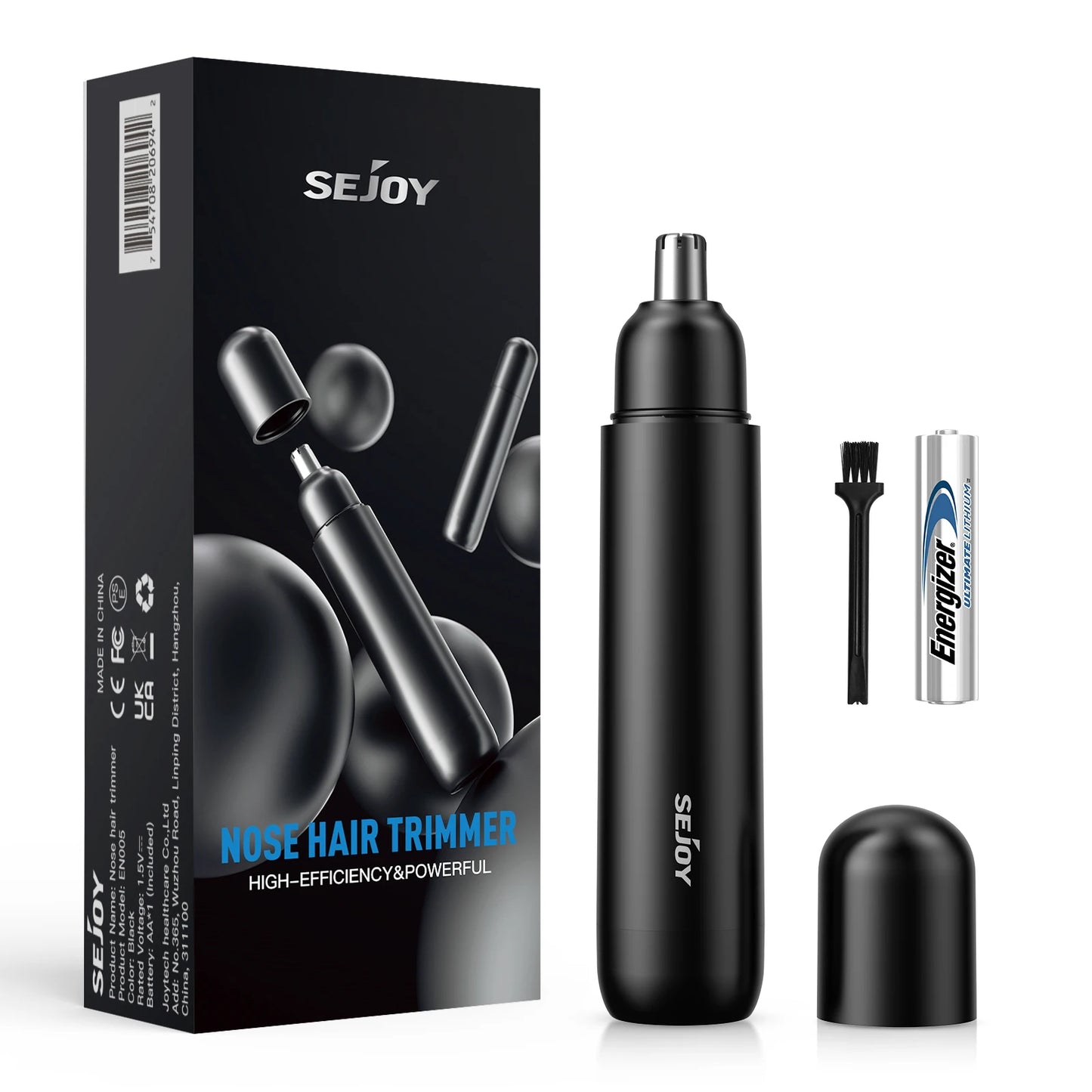 SEJOY Electric Nose Hair Trimmer – USB Rechargeable Nose & Ear Hair Remover for Men