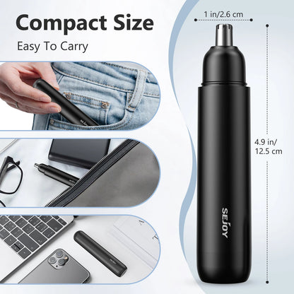 SEJOY Electric Nose Hair Trimmer – USB Rechargeable Nose & Ear Hair Remover for Men