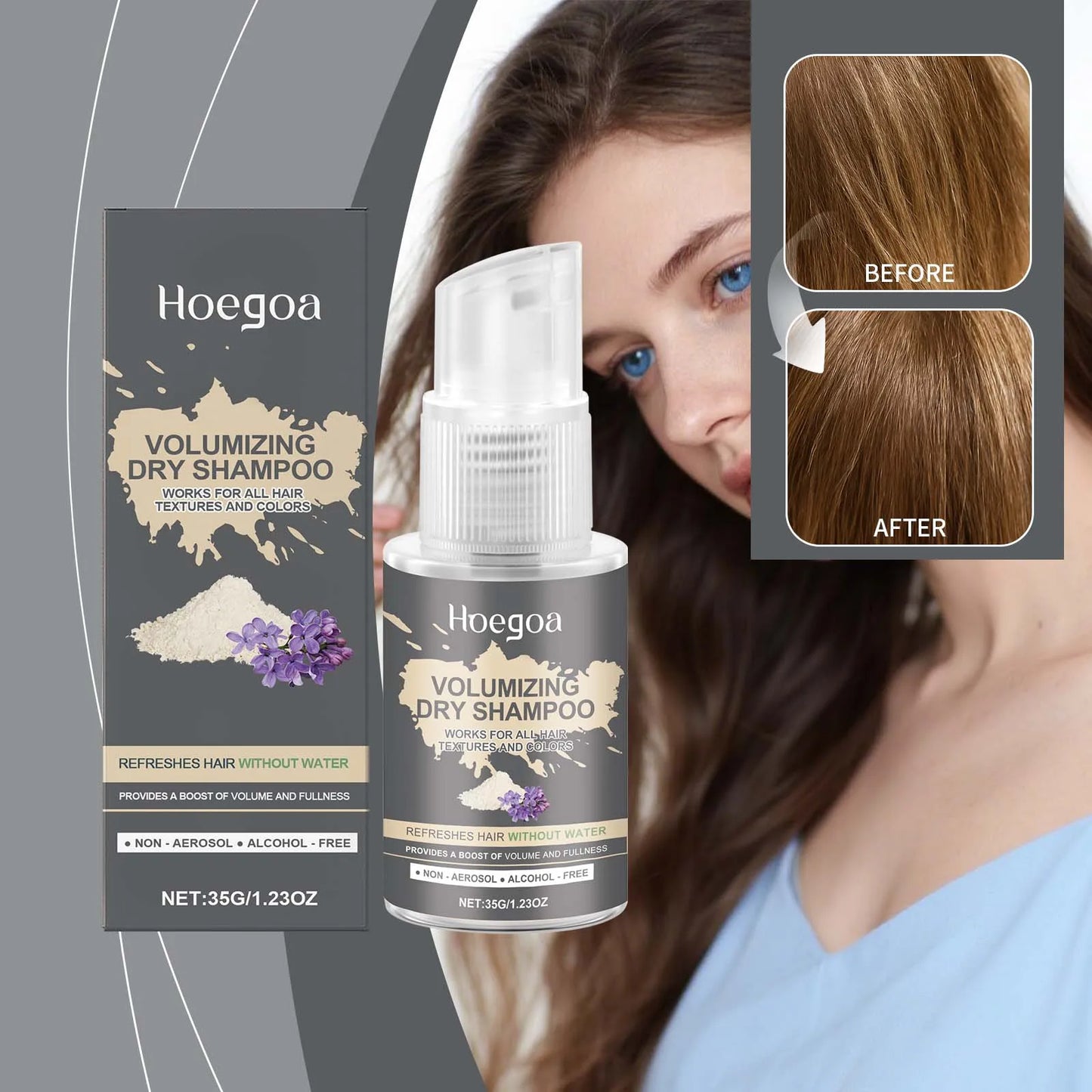 Lavender Volumizing Dry Shampoo – No-Wash Hair Refresh & Instant Volume Spray